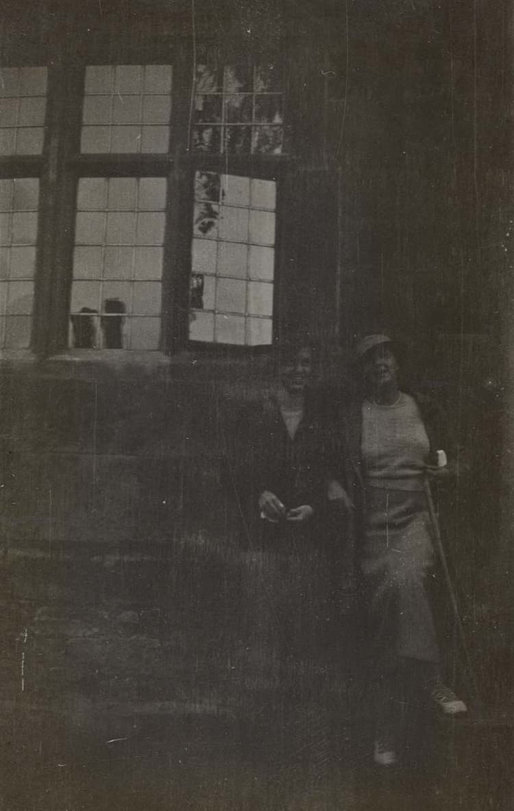 Emily Hale with a friend, 1930s.