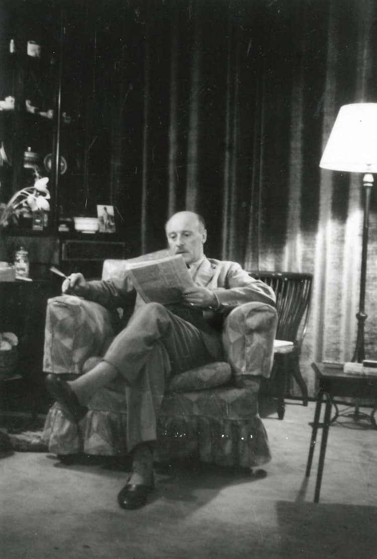 Geoffrey Faber at TyGlyn Aeron, Wales, June 1937.