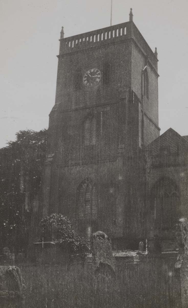 ‘You see, my family, my branch of it, lived at a village near Yeovil called East Coker, from the latter part of the 15th century to 1663 when they cleared out and went to Beverley Mass. It is a most charming village, with a very nice church ...’ (18 June 1936); St Michael and All Angel's Church, East Coker, Somerset, 15 June 1936.