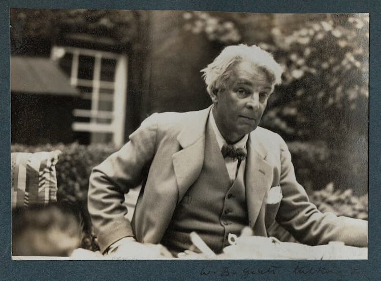 W.B. Yeats by Lady Ottoline Morrell, 1935.