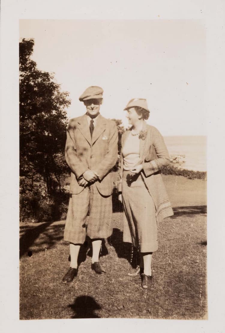 Eliot and Emily Hale at Woods Hole, Massachusetts, in 1936.