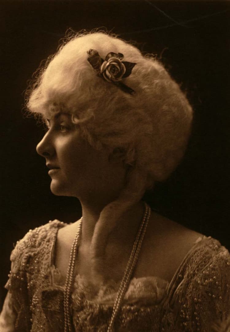 Portrait of Hale in wig and costume, ca. 1920s–30s.