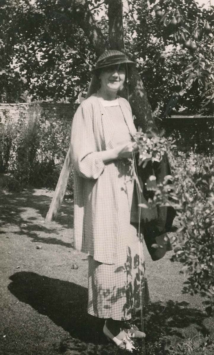 '... as for the pictures of you, I take these only for my own benefit. [...] primarily they help to fix moments, and you may be sure that they are all perfectly lovely to me, because I have an accurate enough memory to be able to replace the photograph by the original in my mind' (16 August 1935); Emily Hale in the garden of Stamford House, Chipping Campden, 1930s.