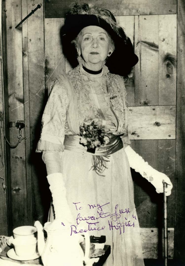 Hale's final perfomance in spring 1968. She played the role of Henry Higgins’s mother in My Fair Lady with the Concord Players in Massachusetts.