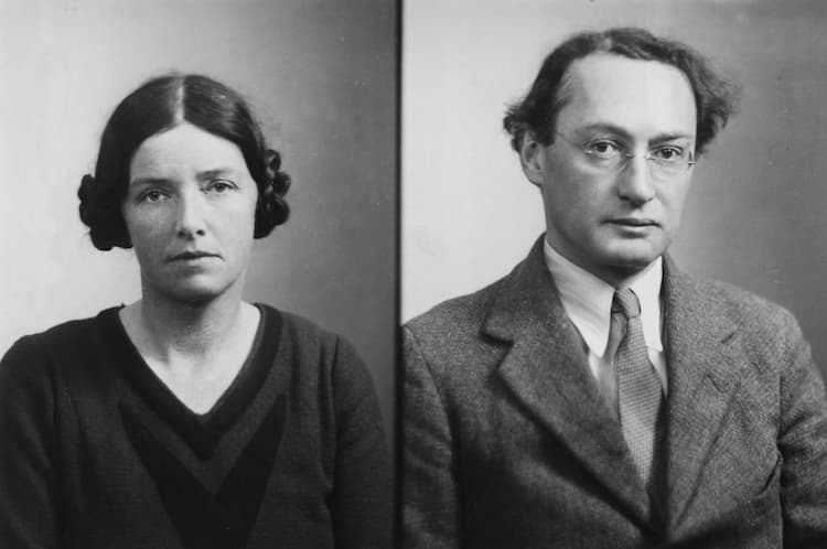 Passport photographs of Dorothy Pilley Richards and I. A. Richards, ca. 1920s–30s.