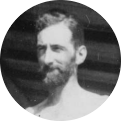 Geoffrey Tandy draped in a bed sheet, Low Islands, Queensland, 1928. Geoffrey Tandy draped in a bed sheet, Low Islands, Queensland, 1928.